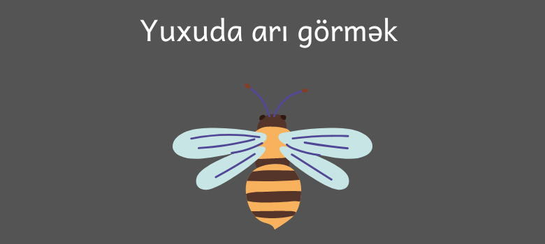 yuxuda ari gormek