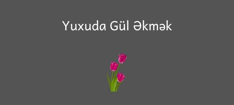 Yuxuda gul ekmek