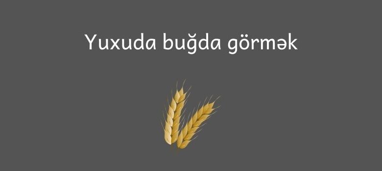 Yuxuda bugda gormek