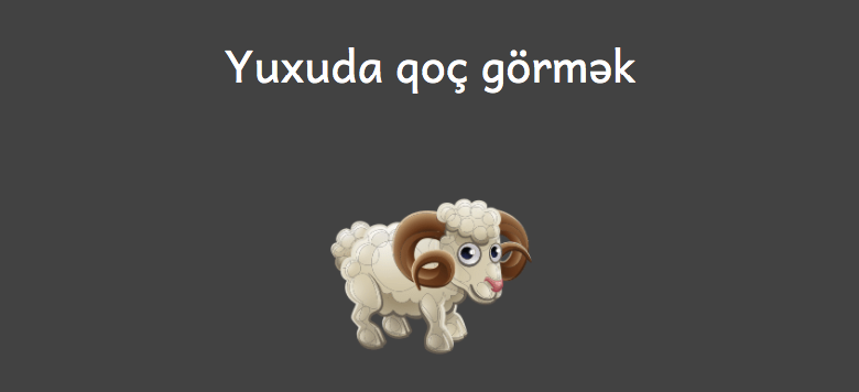 Yuxuda qoc gormek