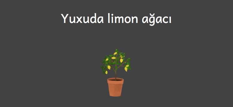 Yuxuda limon agaci gormek