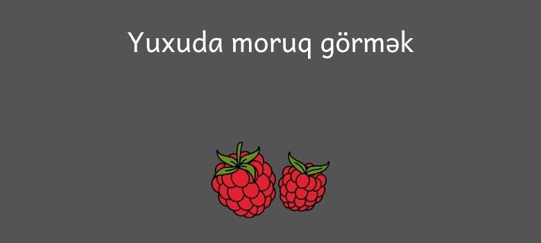 Yuxuda moruq gormek