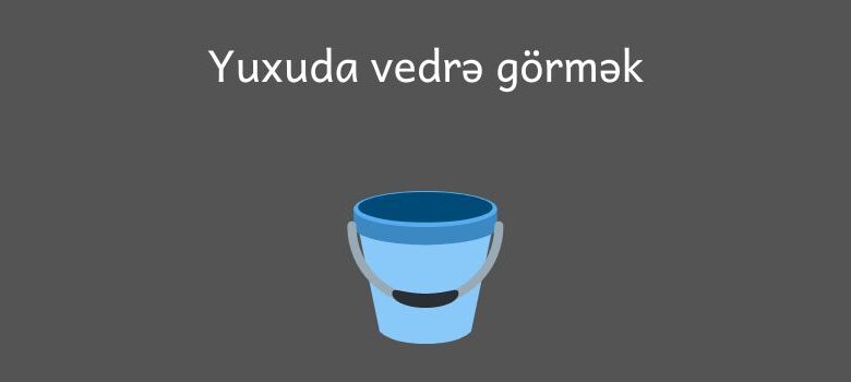 Yuxuda vedre gormek