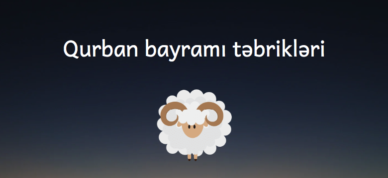 Qurban bayrami tebrikleri