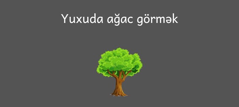 Yuxuda agac gormek